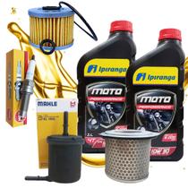 Kit Revisão Cb 300r 2013 A 2015 Ipiranga 10w30 Filtros e Vela Ngk