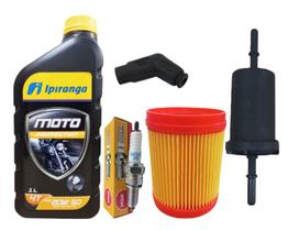 Kit Revisão Cg 150 Titan 2004 A 2008 Troca Oleo Vela Filtros