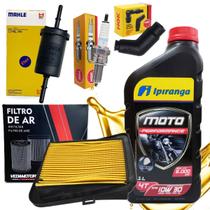 Kit Revisão Cg 160 Fan Cg 160 Start Ipiranga 10w30 Filtros Vela E Cachimbo Ngk
