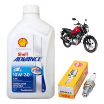 Kit Revisão Cg 160 Óleo Shell 10w30 + Vela Ngk Original