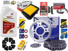 Kit Revisão Cg Fan 160 2016 Á 2017 Filtros, Óleo, Relação Kit Revisão Cg Fan 160 2016 Á 2017 Filtros, Óleo, Relação