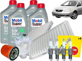 Kit Revisão Corolla 1.8 16V 2003 A 2008 + Velas Ngk