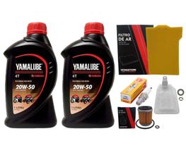 Kit Revisão Fazer 250 07 Á 15 Gasolina Filtros, Óleo, Vela