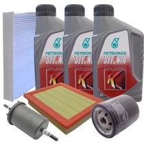Kit revisão Fiat troca de óleo Selenia K 5w30 Sintético e filtros - Idea Palio Siena Fire 1.0 e 1.4
