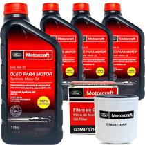 Kit revisão Ford troca de óleo Motorcraft 5W20 e filtros - Ford Focus 1.6 e Novo ka - Italia Ricambi