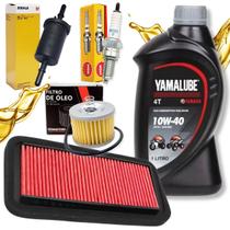 Kit Revisão Fz15 150 Abs 20232025 Troca Óleo Yamalube 10w40 Filtros e Vela Ngk