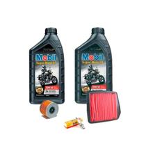 kit revisao honda nx 400 falcon oleo mobil filtros vela