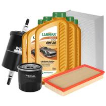 Kit Revisão Óleo 0W20 Lubrax + Filtros Wega Corolla 2.0 16V Flex 2021 a 2022