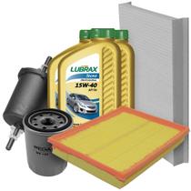 Kit Revisão Óleo 15w40 Lubrax + Filtros Wega Siena 1.4 8V Gasolina 2007 a 2012