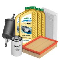 Kit Revisão Óleo 15W40 Lubrax Tecno + Filtros Tecfil Gol G3 G4 1.6 2003 a 2008