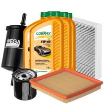 Kit Revisão Óleo 5W40 Lubrax + Filtros Wega Golf 1.6 16V Flex 2016 a 2017