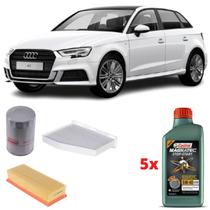Kit Revisão Óleo Castrol 5w40 Audi A3 2.0 2010 2011 12 13 Kit Revisão Óleo Castrol 5w40 Audi A3 2.0 2010 2011 12 13