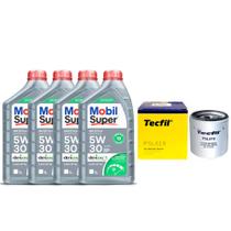 Kit Revisão Onix 4 litros óleo Mobil 5W30 + Filtro Tecfil