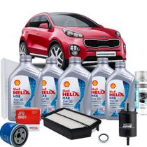 Kit Revisão Original 5l Óleo 5w30 Shell Sportage Até 2015 Kit Revisão Original 5l Óleo 5w30 Shell Sportage Até 2015