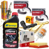 Kit Revisão Pop 100 2007 A 2012 Ipiranga 10w30 Filtros Lonas Vela Ngk Kit Revisão Pop 100 2007 A 2012 Ipiranga 10w30 Filtros Lonas Vela Ngk