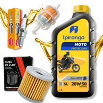 Kit Revisão Suzuki Yes 125 Troca Óleo 20w50 Filtros e Vela Ngk