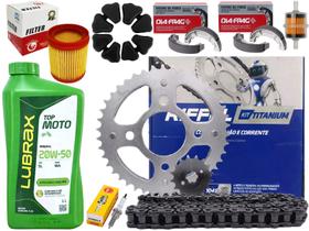 Kit Revisão Titan 150 04 Á 08 Tambor, Relação, Lona, Vela