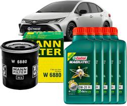 Kit Revisão Troca De Óleo 0w20 e Filtro Toyota Corolla 2.0 16V 2020 2021 2022 2023 2024 2025