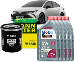 Kit Revisão Troca De Óleo 0w20 e Filtro Toyota Corolla Hybrid 1.8 e Corolla 2.0 16V 2020 2021 2022 2023 2024 2025