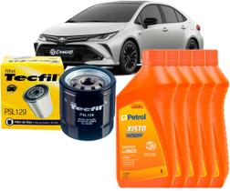 Kit Revisão Troca De Óleo 0w20 e Filtro Toyota Corolla Hybrid 1.8 e Corolla 2.0 16V 2020 2021 2022 2023 2024 2025