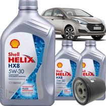 Kit revisão troca de óleo 5w30 E Filtro de óleo Para Hyundai Hb20 1.0 2012 2013 2014 2015 2016 2017 2018