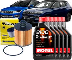 Kit Revisão Troca De Óleo 5w30 e Filtro Jeep Compass 2.0 Diesel 2016 2017 2018 2019 2020 2021 2022 2023 2024 2025