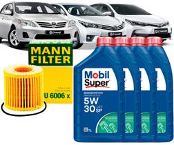 Kit Revisão Troca De Óleo 5w30 e Filtro Toyota Corolla 1.8 e 2.0 2010 2011 2012 2013 2014 2015 2016 2017 2018 2019