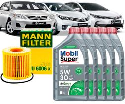 Kit Revisão Troca De Óleo 5w30 e Filtro Toyota Corolla 1.8 e 2.0 2010 2011 2012 2013 2014 2015 2016 2017 2018 2019
