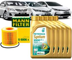 Kit Revisão Troca De Óleo 5w30 e Filtro Toyota Corolla 1.8 e 2.0 2010 2011 2012 2013 2014 2015 2016 2017 2018 2019