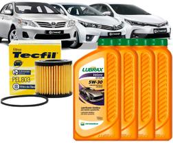 Kit Revisão Troca de Óleo 5w30 e Filtro Toyota Corolla 1.8 e 2.0 2010 2011 2012 2013 2014 2015 2016 2017 2018 2019