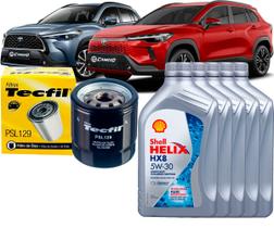 Kit Revisão Troca De Óleo 5w30 e Filtro Toyota Corolla Cross Hybrid 1.8 e Corolla Cross 2.0 16V 2021 2022 2023 2024 2025