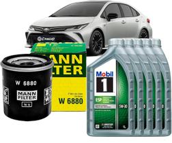 Kit Revisão Troca De Óleo 5w30 e Filtro Toyota Corolla Hybrid 1.8 e Corolla 2.0 16V 2020 2021 2022 2023 2024 2025