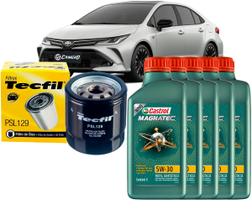 Kit Revisão Troca De Óleo 5w30 e Filtro Toyota Corolla Hybrid 1.8 e Corolla 2.0 16V 2020 2021 2022 2023 2024 2025