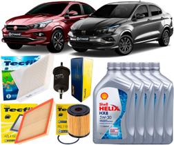 Kit Revisão Troca De Óleo 5w30 e Filtros Fiat Cronos 1.8 2017 2018 2019 2020 2020 2021 2022 2023