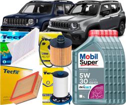 Kit Revisão Troca De Óleo 5w30 e Filtros Jeep Renegade 2.0 Diesel 2015 2016 2017 2018 2019 2020 2021