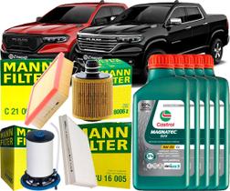 Kit Revisão Troca De Óleo 5w30 e Filtros Ram Rampage 2.0 Diesel 2023 2024 2025