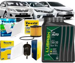 Kit Revisão Troca de Óleo 5w30 e Filtros Toyota Corolla 1.8 e 2.0 16v 2010 2011 2012 2013 2014 2015 2016 2017 2018 2019