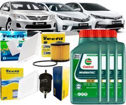 Kit Revisão Troca De Óleo 5w30 e Filtros Toyota Corolla 1.8 e 2.0 2010 2011 2012 2013 2014 2015 2016 2017 2018 2019