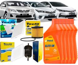 Kit Revisão Troca De Óleo 5w30 e Filtros Toyota Corolla 1.8 e 2.0 2010 2011 2012 2013 2014 2015 2016 2017 2018 2019