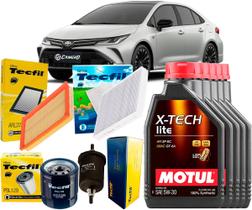 Kit Revisão Troca De Óleo 5w30 e Filtros Toyota Corolla 2.0 16V 2020 2021 2022 2023 2024 2025