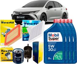 Kit Revisão Troca De Óleo 5w30 e Filtros Toyota Corolla Hybrid 1.8 16V 2020 2021 2022 2023 2024 2025