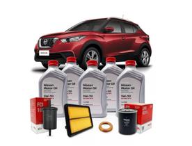 Kit Revisão Troca De Oleo 5w30 Nissan Kicks 1.6 2016 A 2020