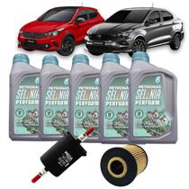 Kit Revisão Troca De Oleo 5w30 Selenia Perform + Filtros Fiat Argo e Cronos 1.8 HGT e Precision 2017 2018 2019 2020 2021