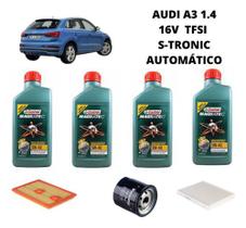 Kit revisao troca de oleo audi a3 1.4 2014 diante castrol