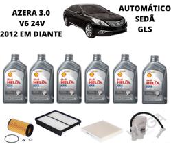 Kit revisão troca de oleo azera 3.0 v6 2012 em diante shell