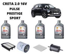 Kit revisão troca de oleo creta 2.0 2017 em diante shell