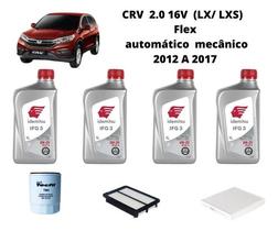 Kit revisão troca de oleo crv 2.0 16v 2012 diante idemitsu