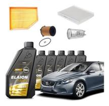 Kit Revisão Troca De Óleo E Filtro Volvo V40 T4 2017 2018 2019 Cross Country / Kinetic