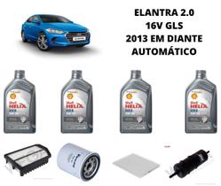 Kit revisão troca de oleo elantra 2.0 gls 13 diante shell