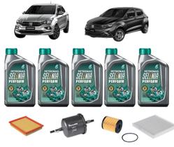 Kit revisão troca de oleo fiat cronos argo 1.8 2017 diante
